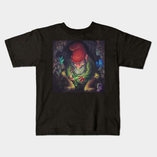 Gnome, Spirit of the Element Earth Kids T-Shirt by RJKpoyp